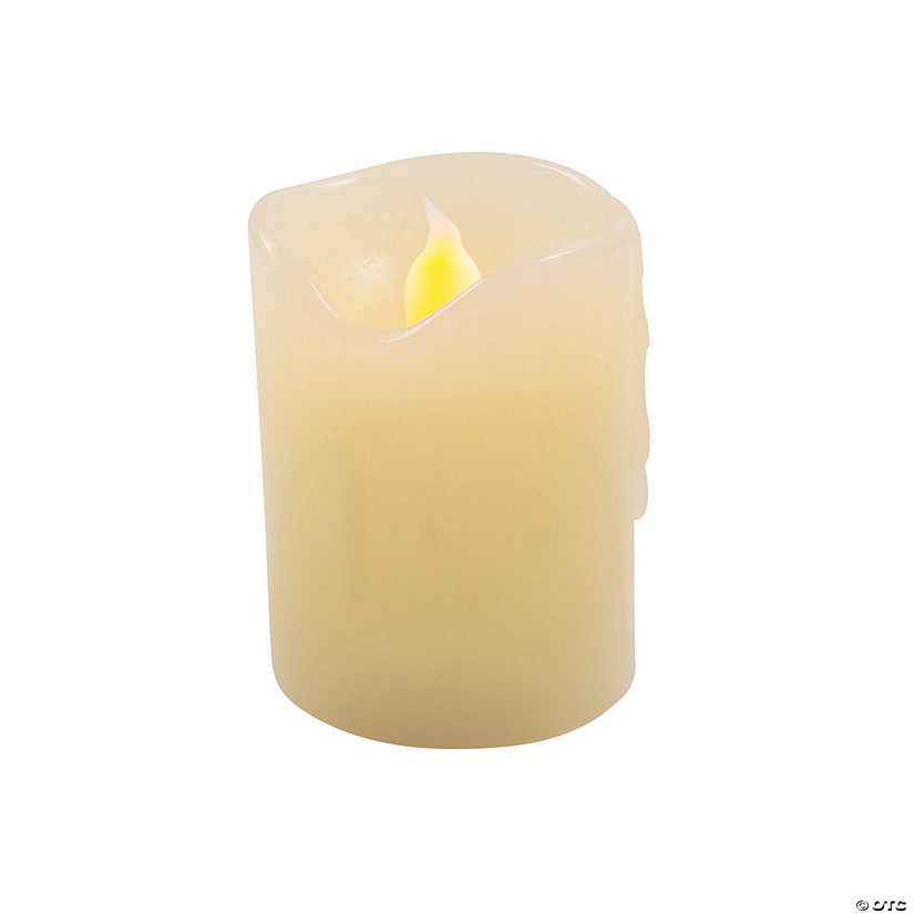 Battery-Operated Wax Votive Candles - 12 Pc. Image