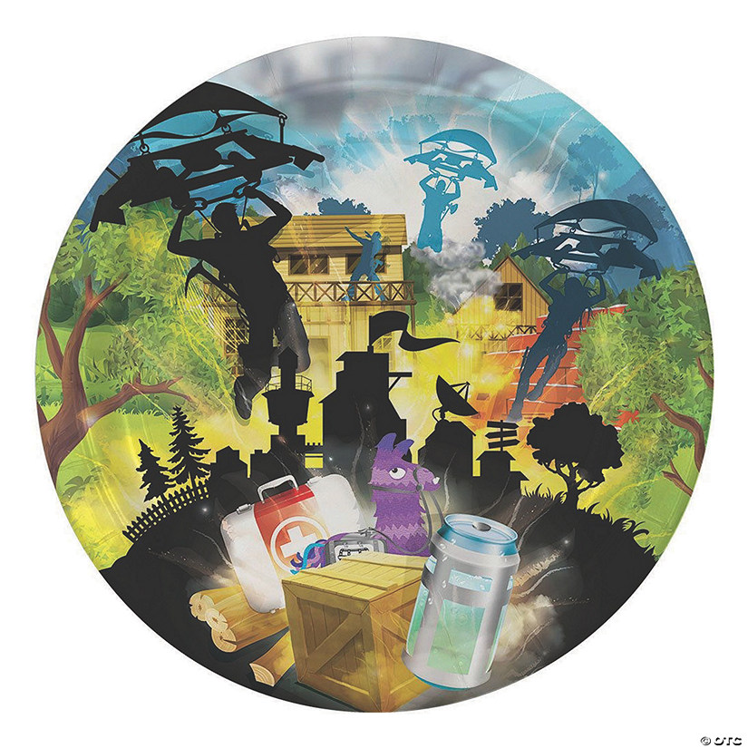 Battle Game Paper Dinner Plates - 8 Ct. Image