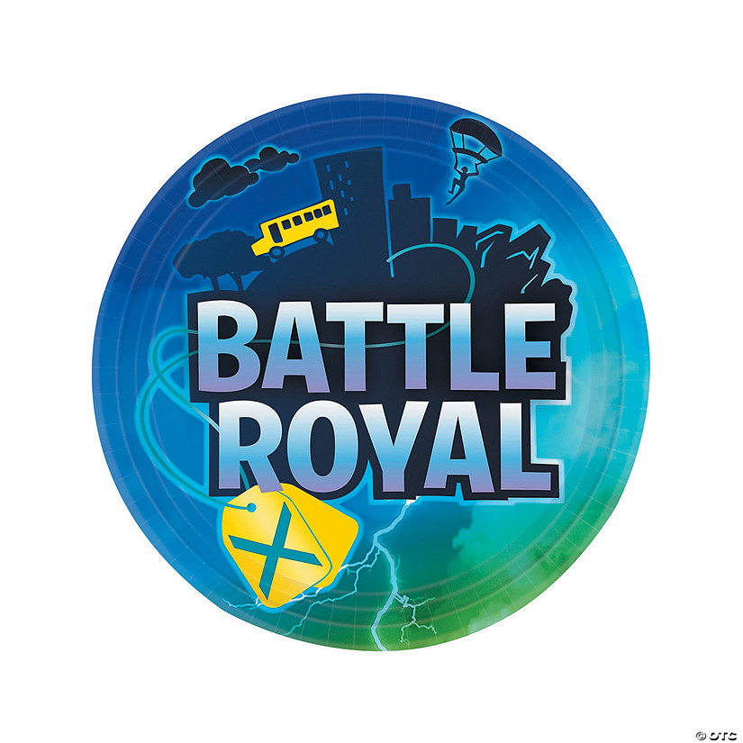 Battle Royal Party Paper Dinner Plates - 8 Ct. Image