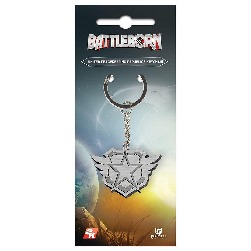 Battleborn "United Peacekeeping Republics" Logo Metal Keychain Image