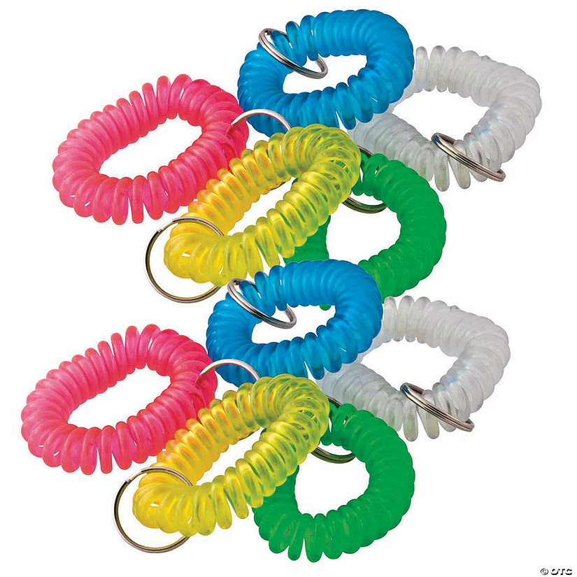 Baumgartens Wrist Coil Key Chain, Pack of 10 Oriental Trading