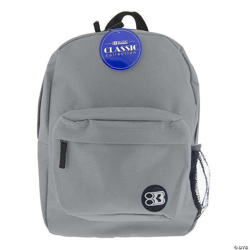 BAZIC Products 17" Classic Backpack, Gray Image