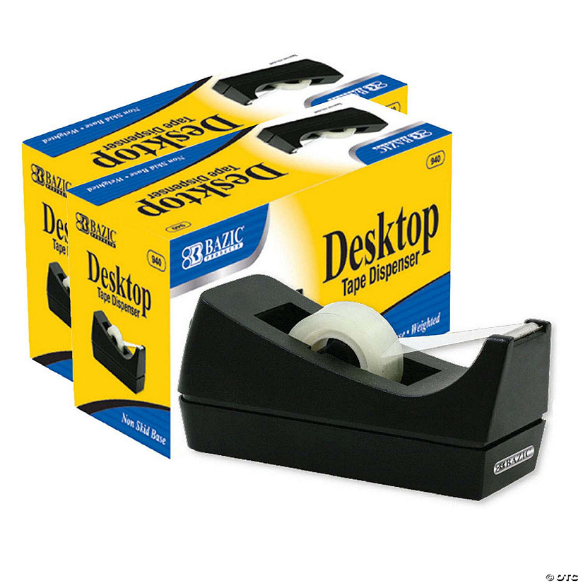 BAZIC Products Desktop Tape Dispenser, Pack of 12 Image