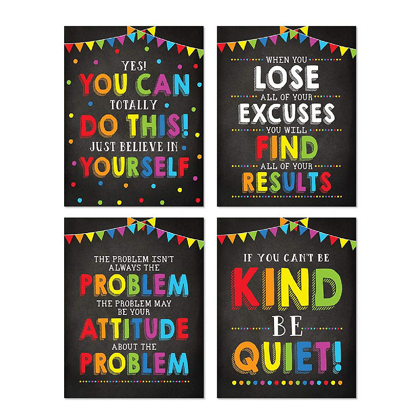 Be Kind Be Quiet Rules 8.5x11in 4-Pack Image