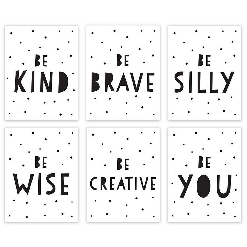 Be Kind Brave Silly Wise 6Pack 8.5x11in Image
