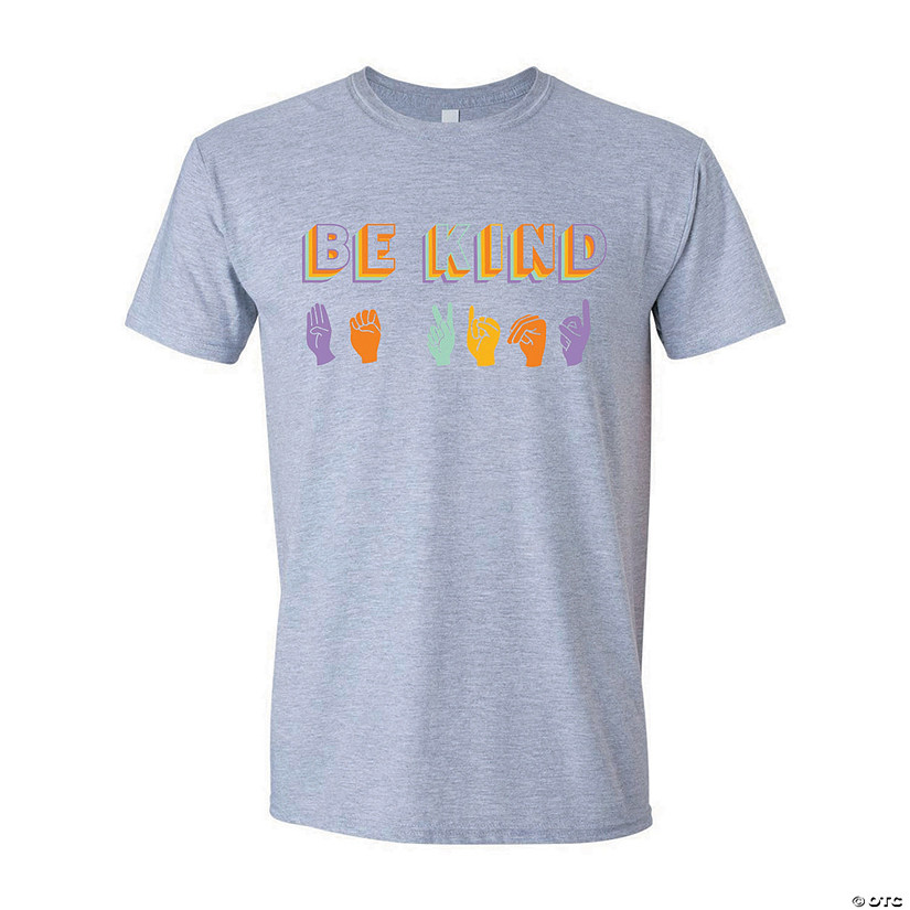 Be Kind Sign Language Adult&#8217;s T-Shirt Image