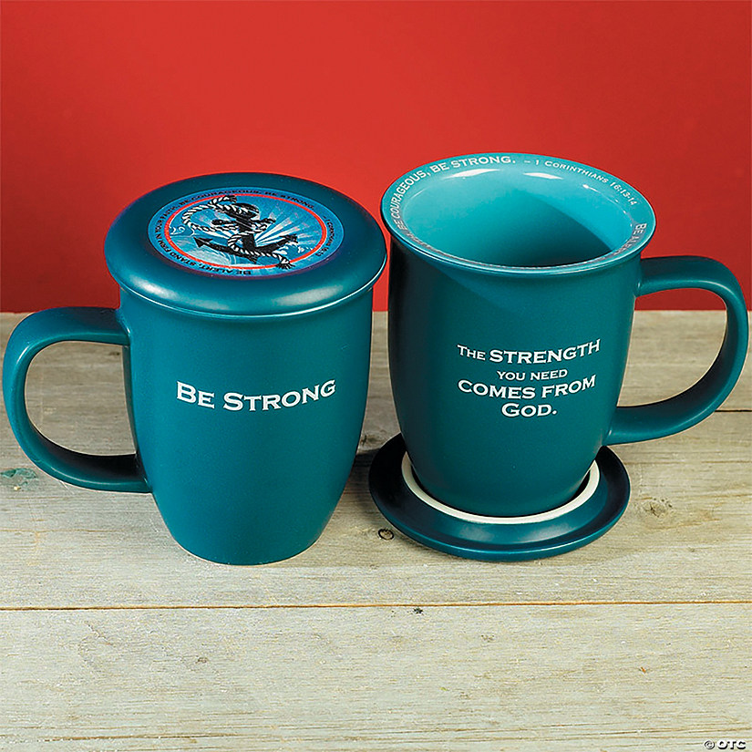 Be Strong Mug & Coaster Image
