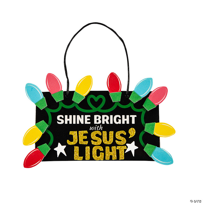 Be the Light Sign Craft Kit - Makes 12 Image