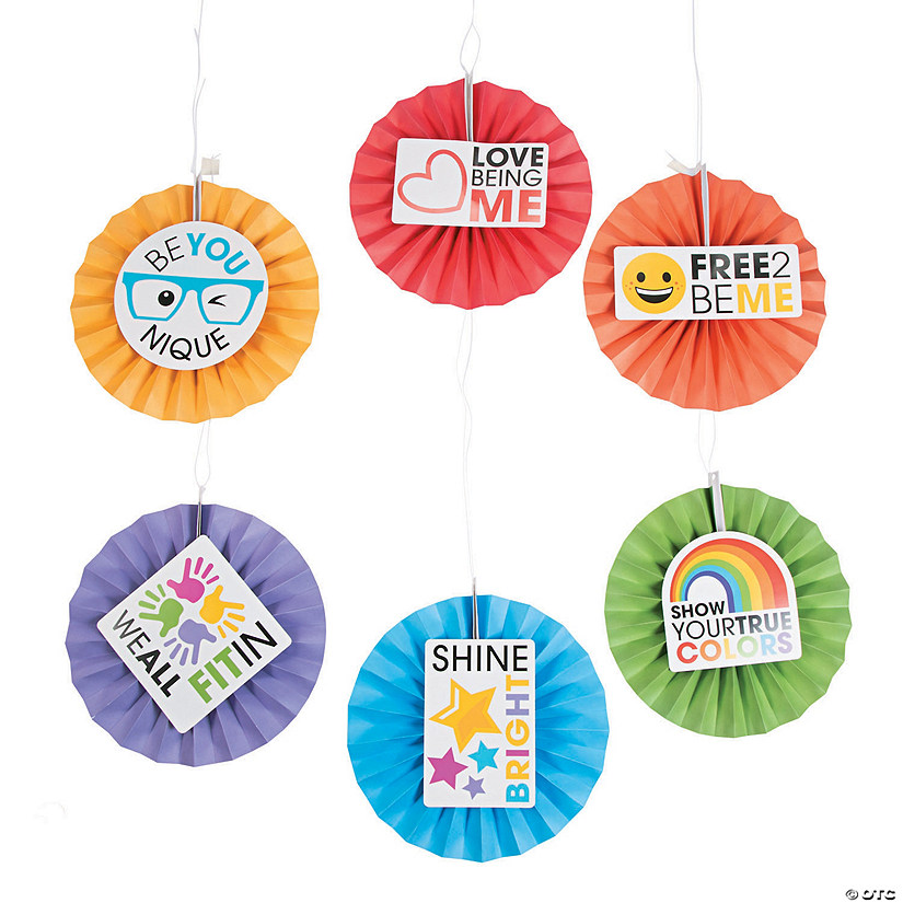 Be You Hanging Fans with Icons - 12 Pc. Image