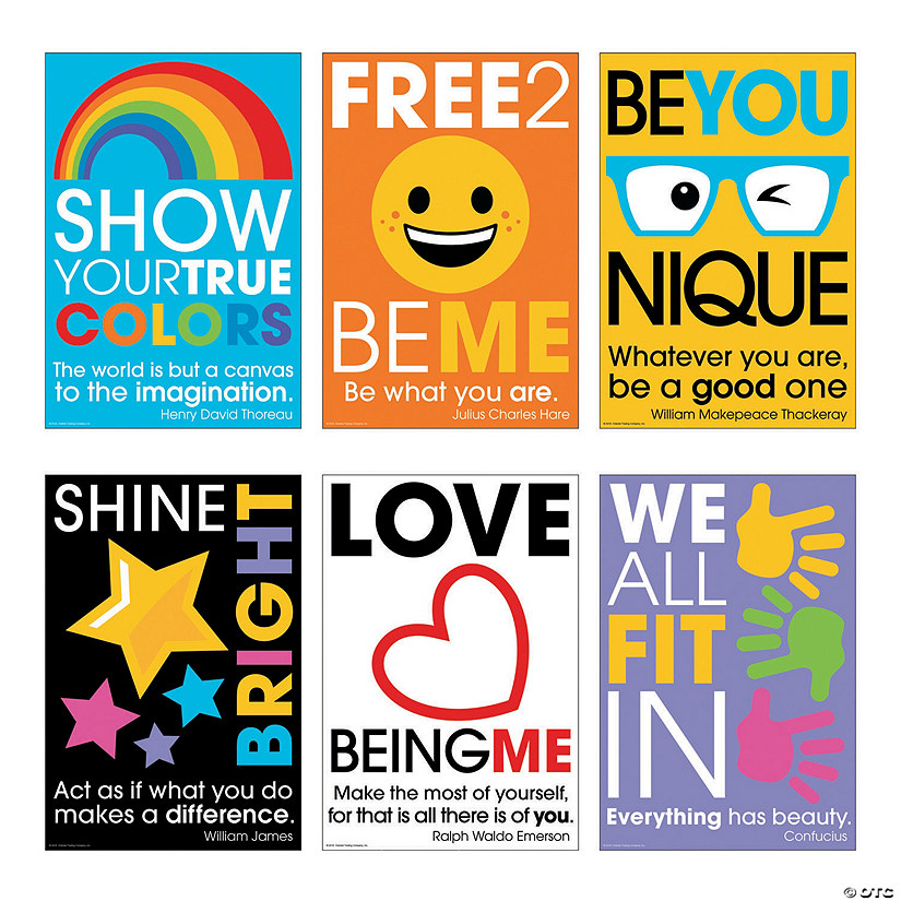 Be You Motivational Poster Set - 6 Pc. Image