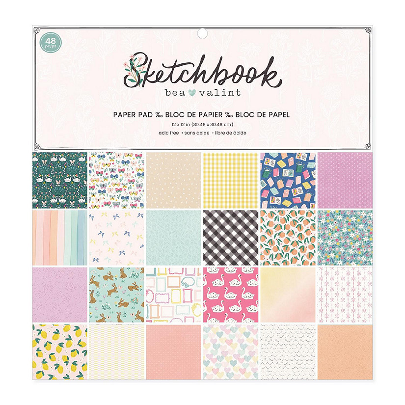 Bea Valint Sketchbook Paper Pad 12"X12"-48 Sheets Image