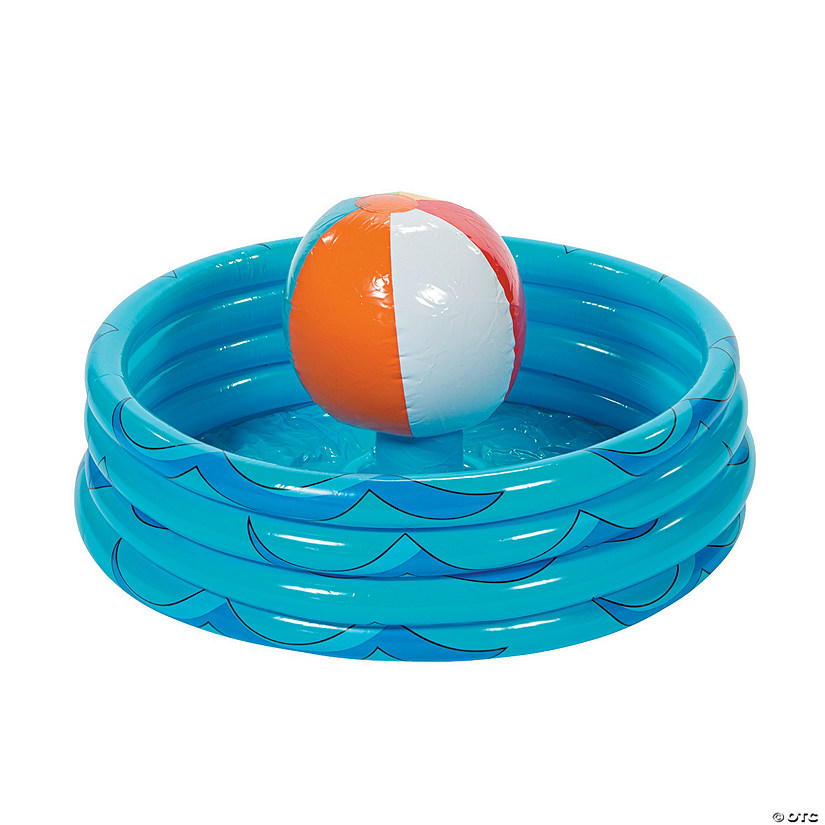 Beach Ball in Pool Inflatable Cooler Image