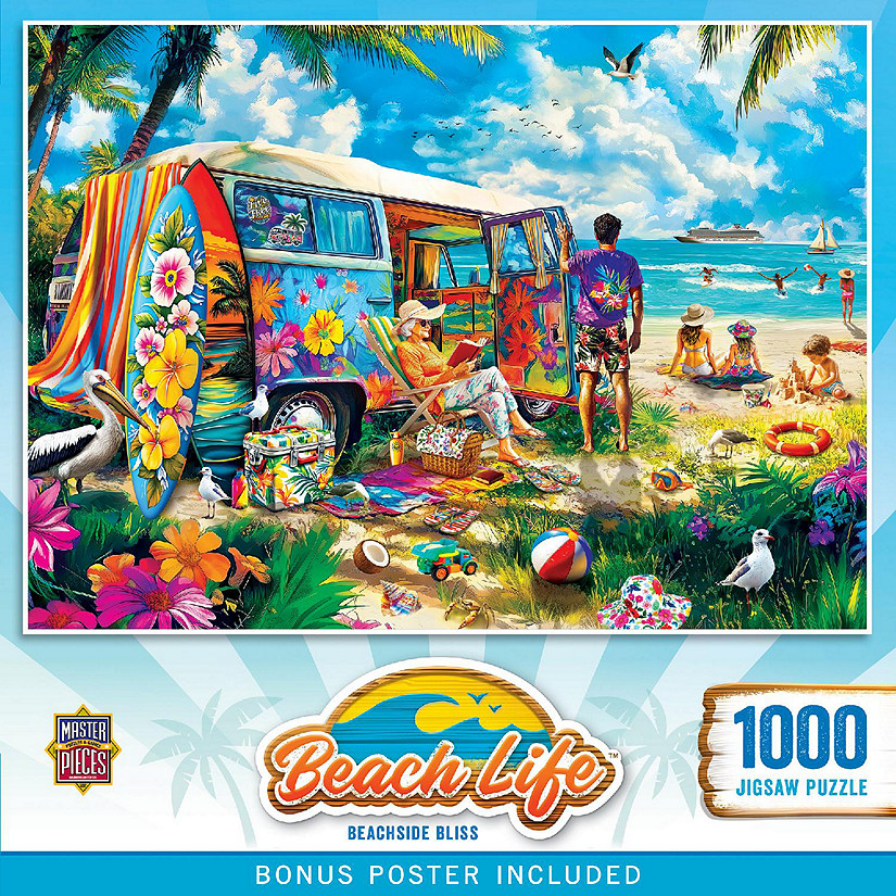 Beach Life - Beachside Bliss 1000 Piece Jigsaw Puzzle Image
