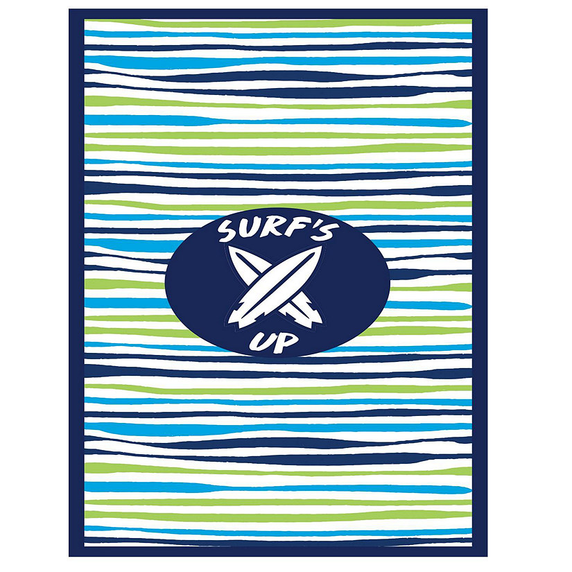 Beach Towel - Wavy Stripe, Blue Image