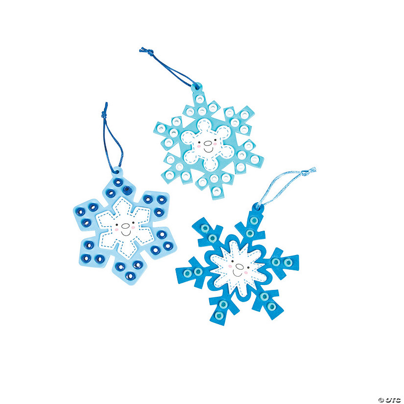 Bead Decorated Snowflake Ornament Craft Kit Discontinued