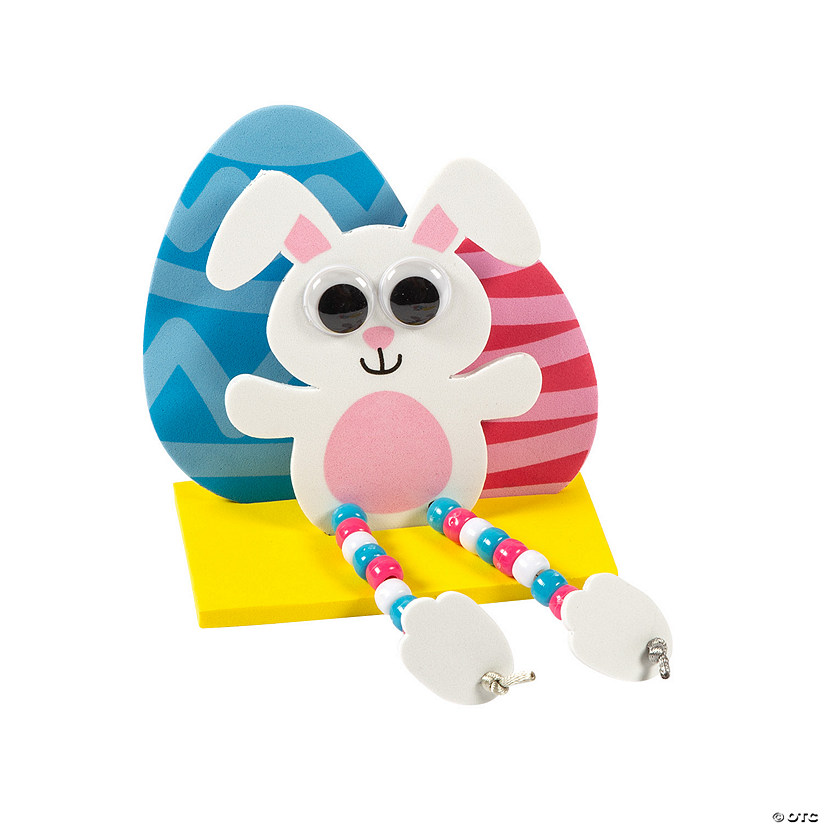 Beaded Easter Bunny with Eggs Craft Kit Makes 12 Oriental Trading