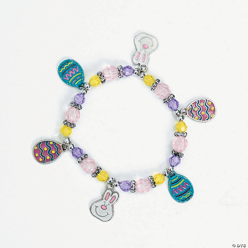 Beaded Easter Charm Bracelet Craft Kit - Discontinued