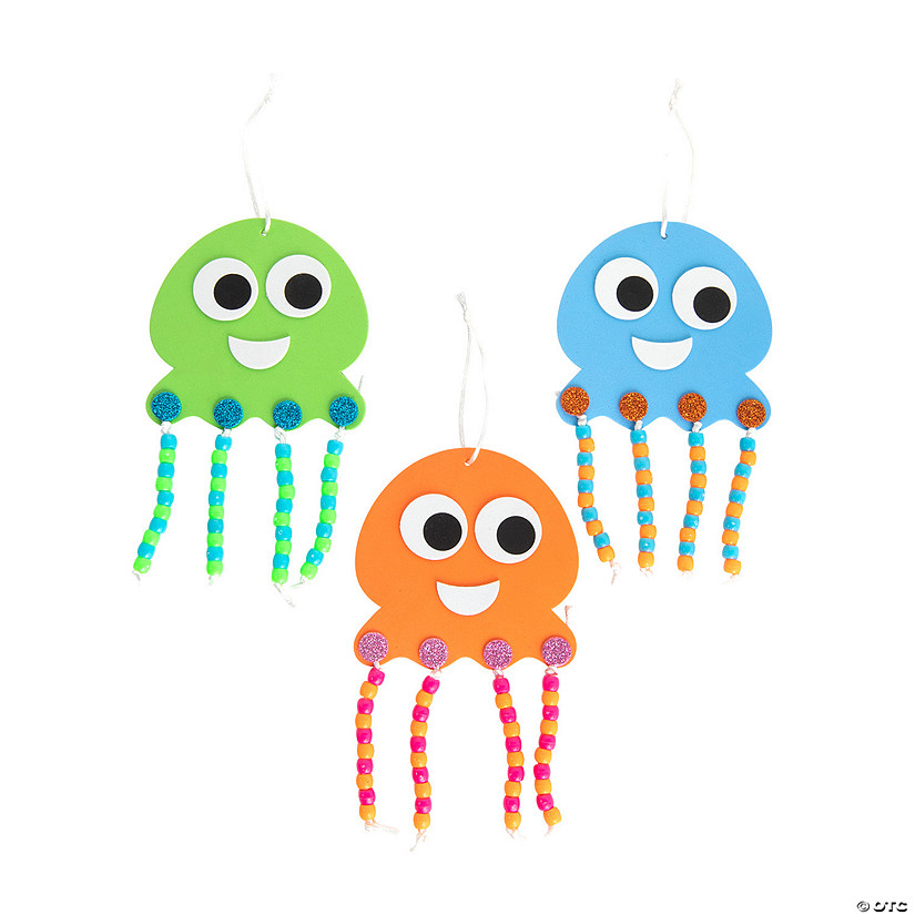 Beaded Jellyfish Craft Kit - Makes 12 Image