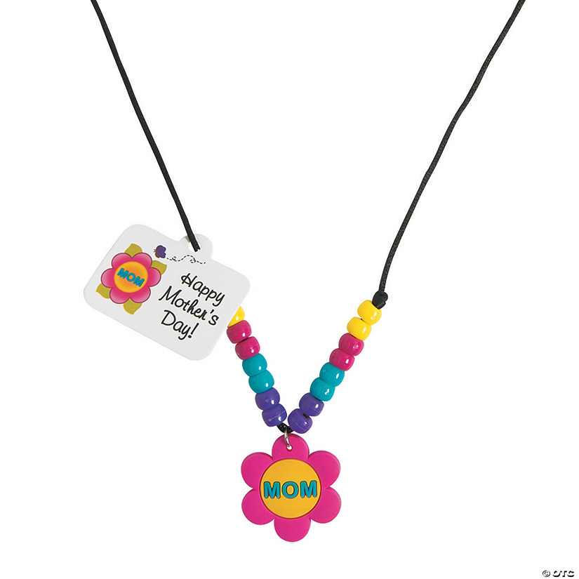 Beaded Mom Necklace Craft Kit - Makes 12 Image