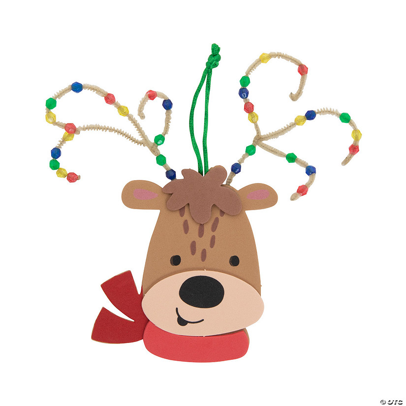 Beaded Reindeer Antler Ornament Craft Kit - Makes 12 Image