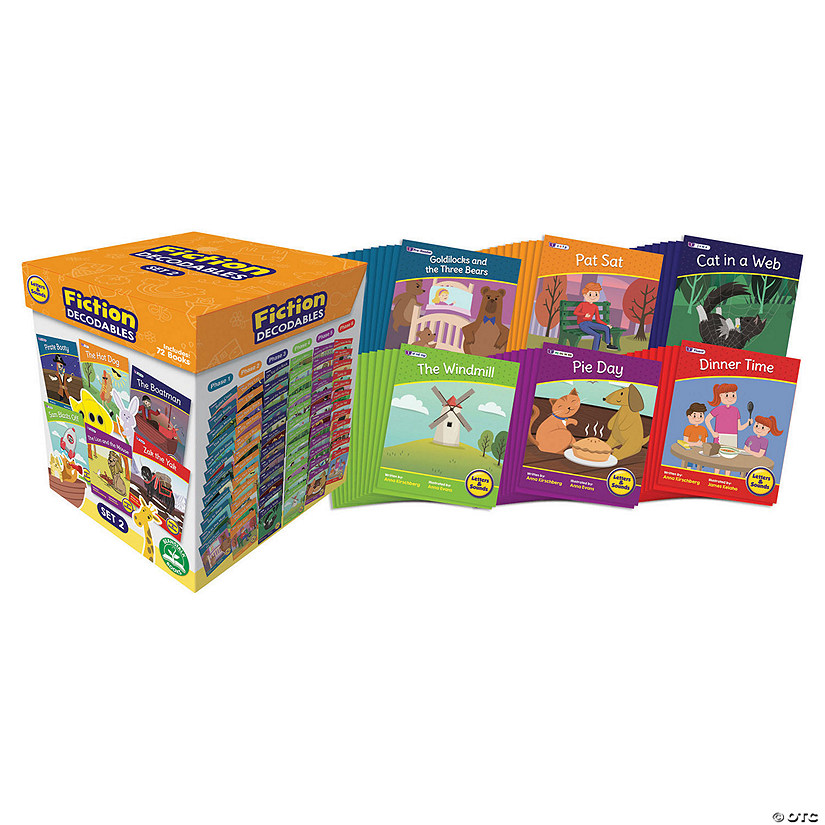 Beanstalk Books Letters & Sounds Fiction Decodables Boxed Set, Set 2 Image