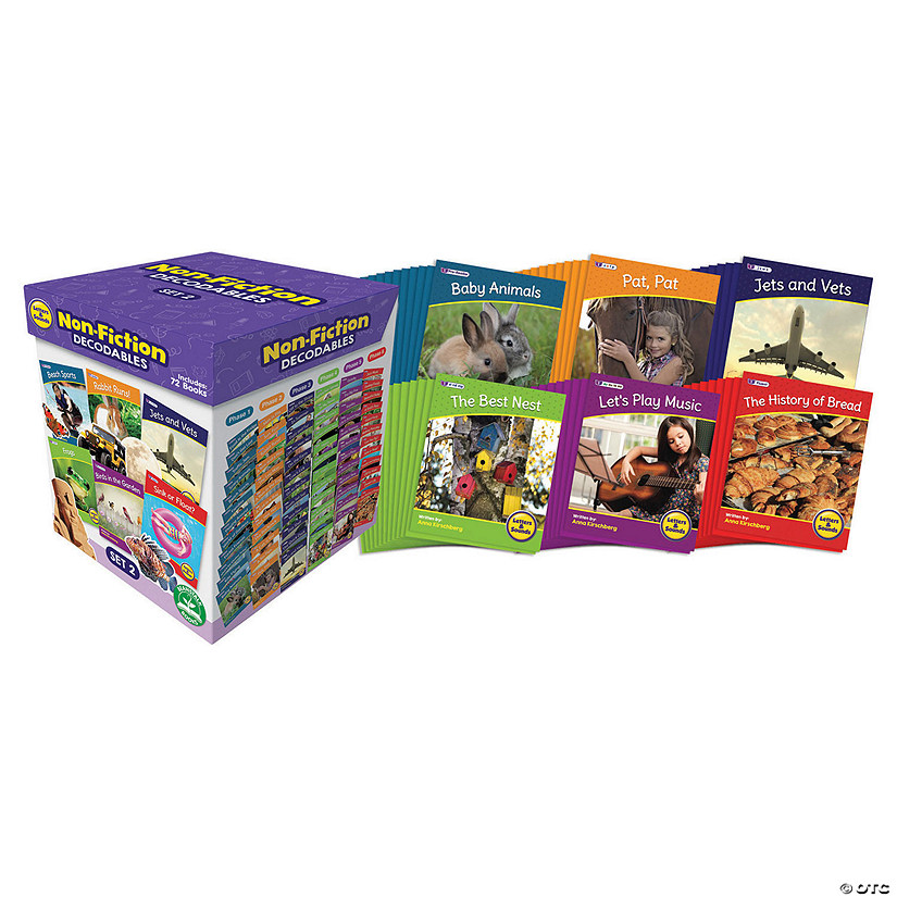 Beanstalk Books Letters & Sounds Non-Fiction Decodables Boxed Set, Set 2 Image