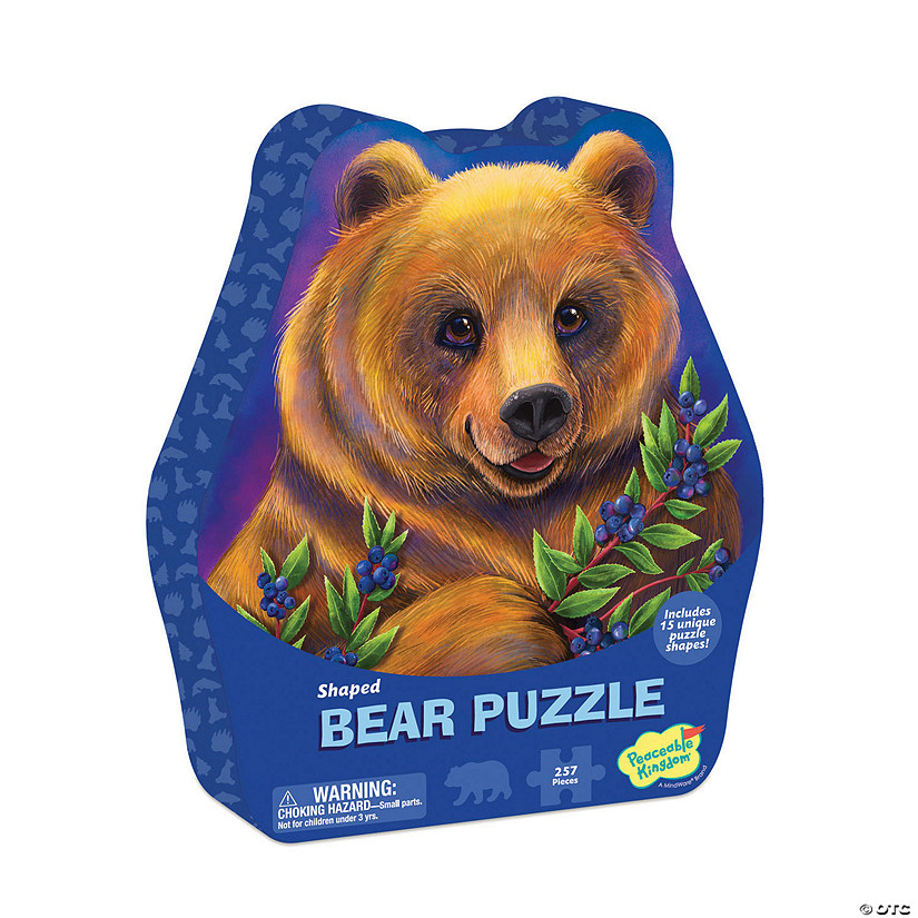 Bear Shaped Puzzle Image