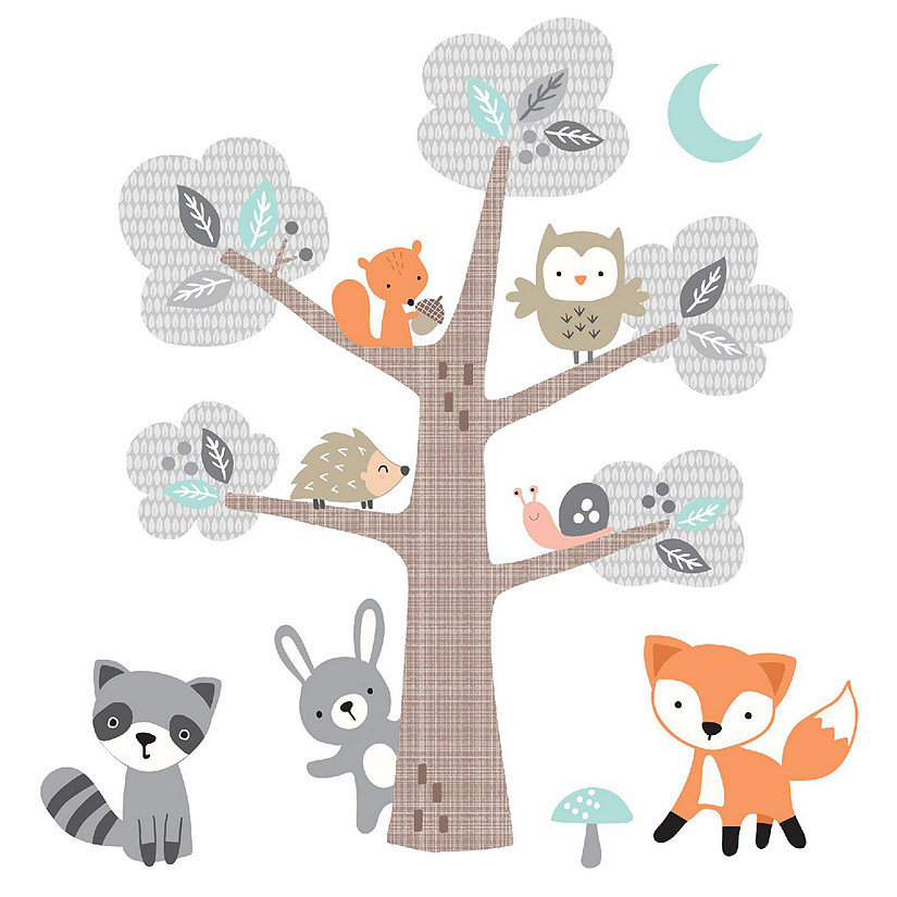 Bedtime Originals Woodland Friends Forest Animals with Tree Wall Decals Image