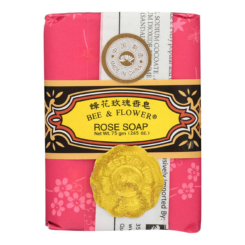 Bee and Flower Soap Rose - 2.65 oz - Case of 12 Image