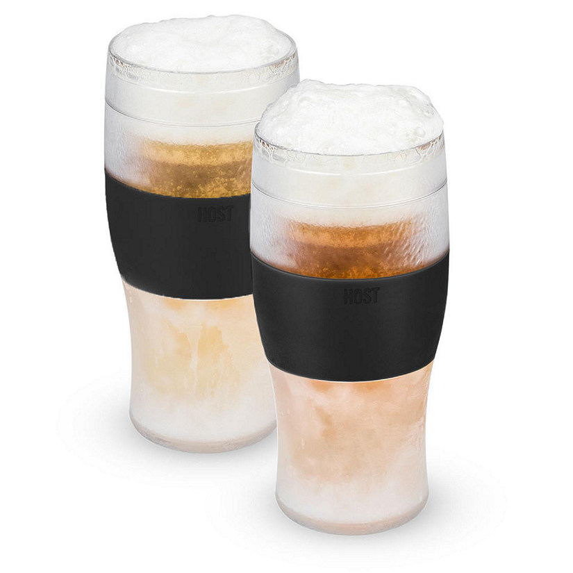 Beer FREEZE&#8482; Cooling Cups in Black set of 2 Image