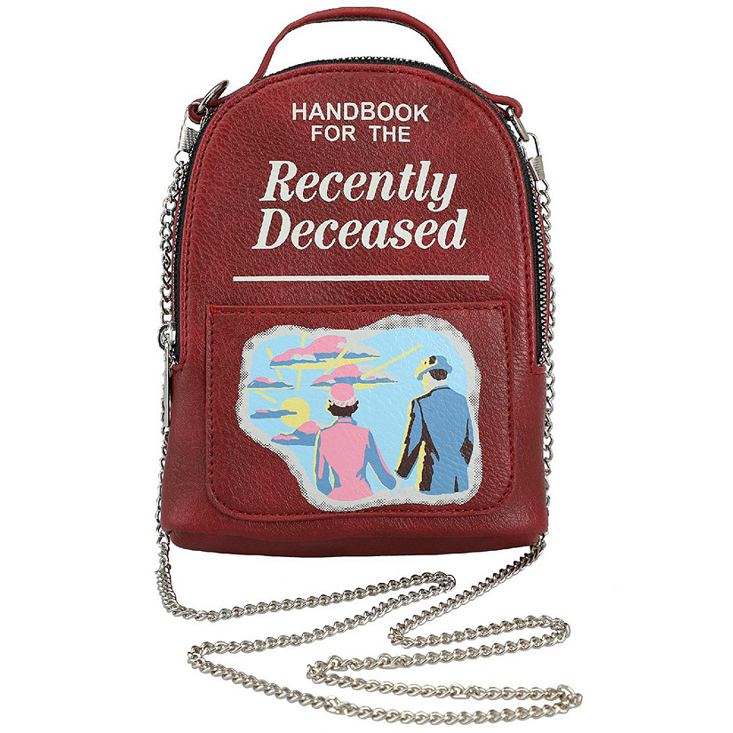 Beetlejuice Classic Movie Recently Deceased Book Mini Backpack One Size Fits Most Wristlet Image