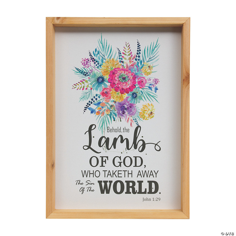 Behold the Lamb of God Wall Sign Image