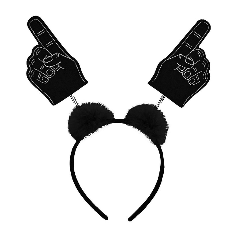 Beistle - #1 Hand Boppers w/Marabou - Black - 12 Pack Image