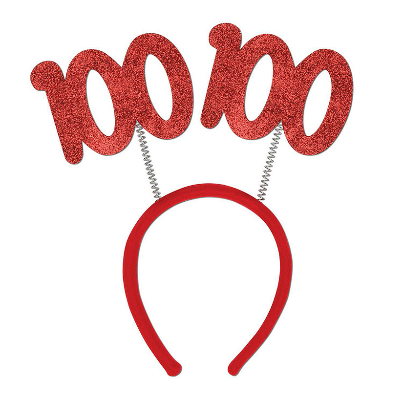 Beistle - "100" Glittered Boppers - 12 Pack Image
