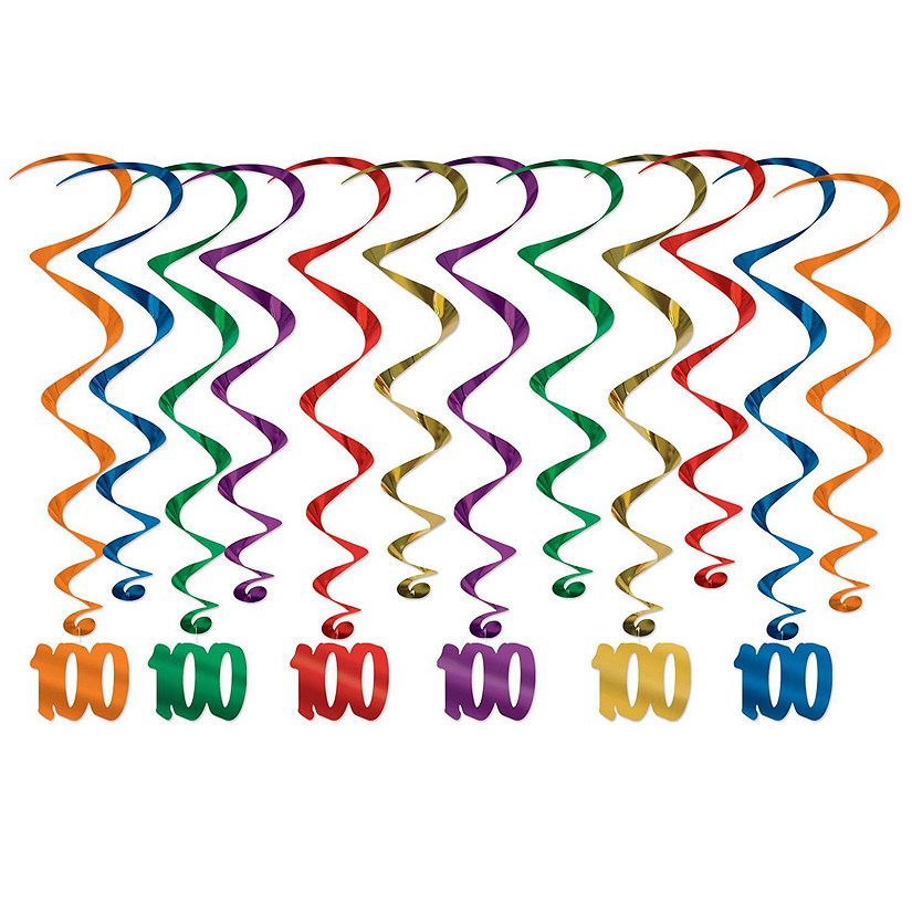 Beistle - "100" Whirls - 6 Pack Image