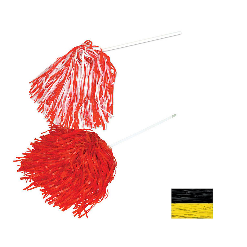 Beistle - 12" x 11" - Red - Poly Shaker 512 Strand Plastic Shaker! Image