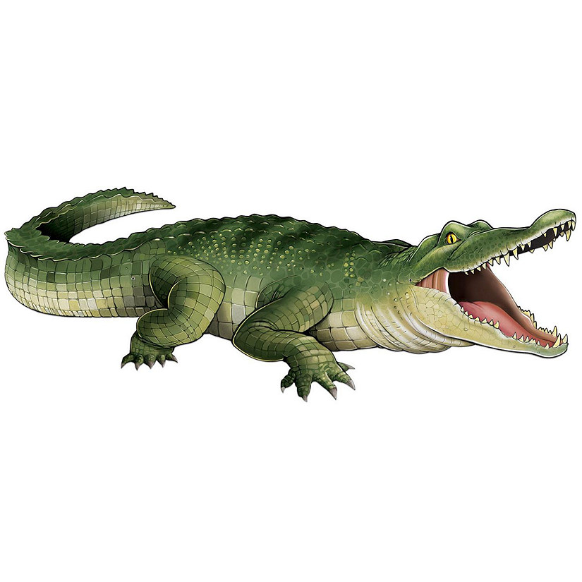 Beistle - 14" x 3' 4&amp;#188;" Jointed Crocodile - 12 Pack Image