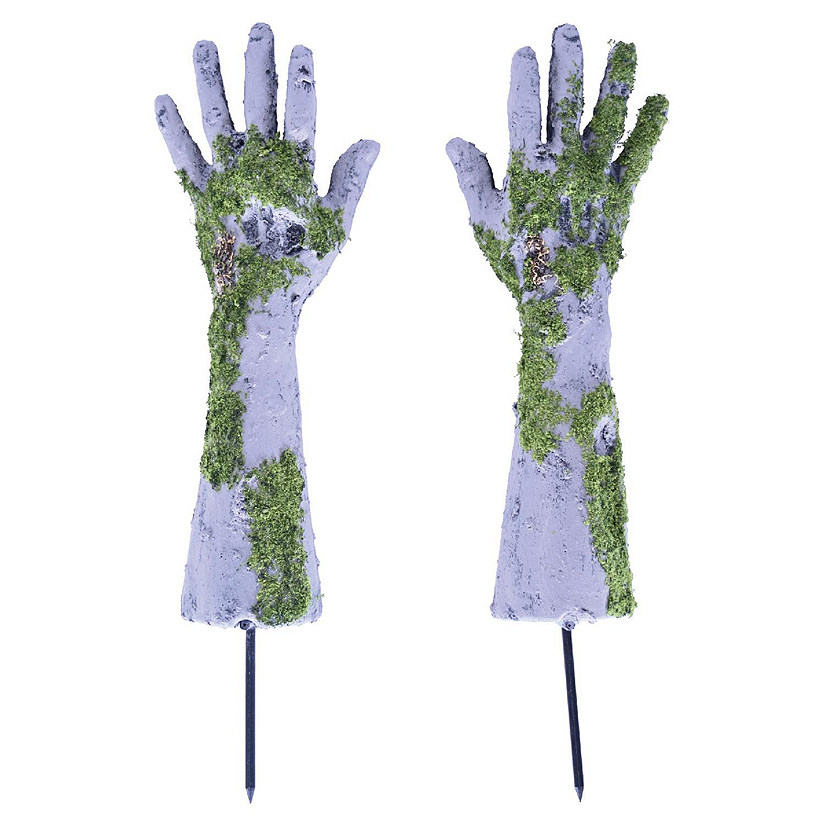 Beistle - 16" - Purple - Plastic Zombie Hand Yard Stakes! Image