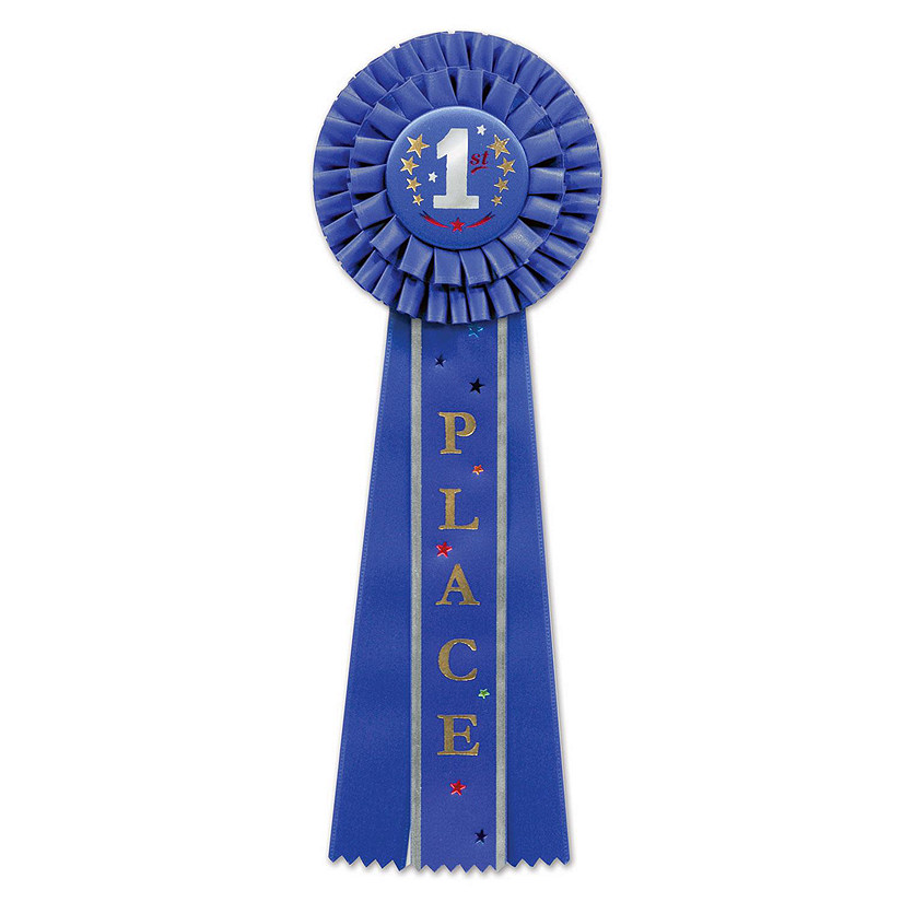 Beistle - "1st" Place Deluxe Rosette - 3 Pack Image