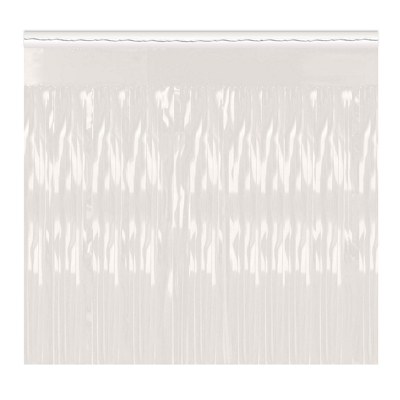 Beistle - 2-Ply Metallic Fringe Drape - White - 6 Pack Image