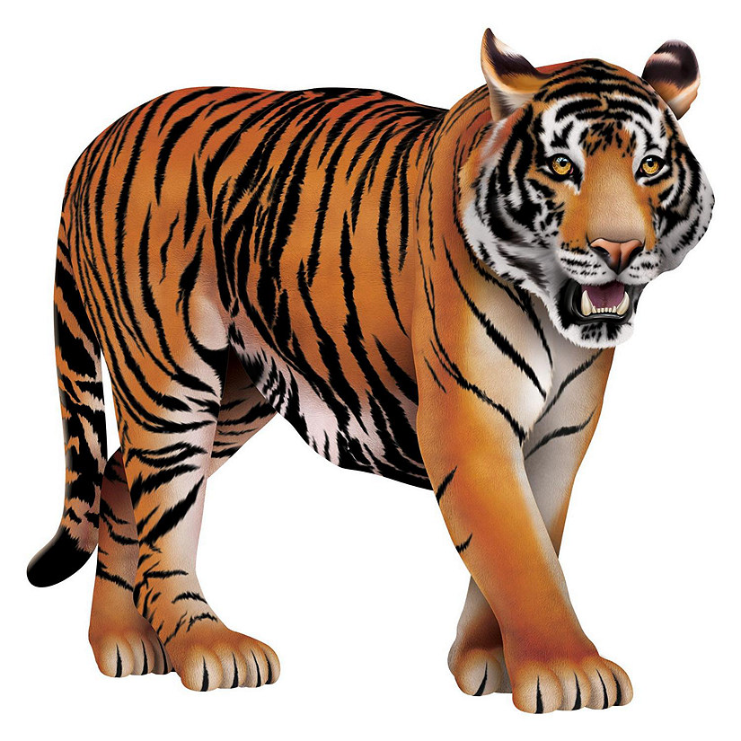 Beistle - 24&amp;#189;" x 24&amp;#190;" Jointed Tiger - 12 Pack Image