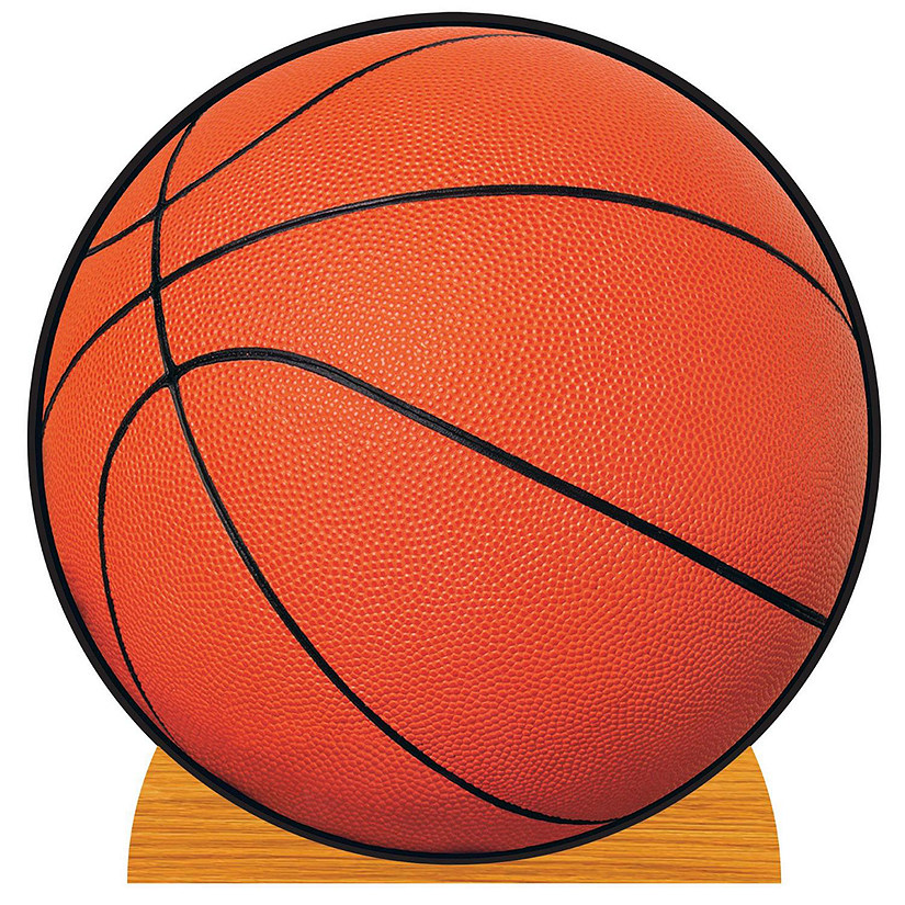 Beistle - 3' 3&amp;#190;" x 3' 3" Basketball Stand-Up - 4 Pack Image