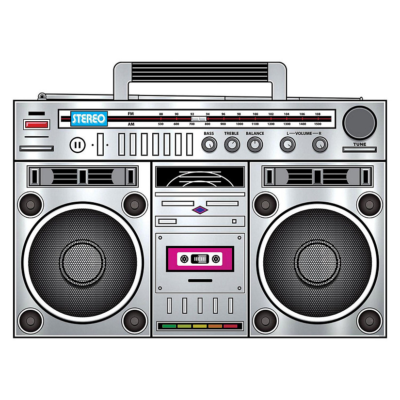 Beistle - 3' 3&amp;#188;" x 4' 5" Boom Box Stand-Up - 4 Pack Image