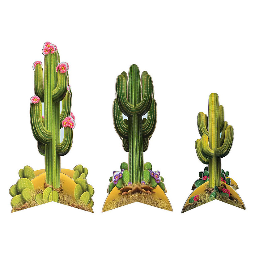 Beistle - 3-D Cactus Centerpieces - 12 Pack Image