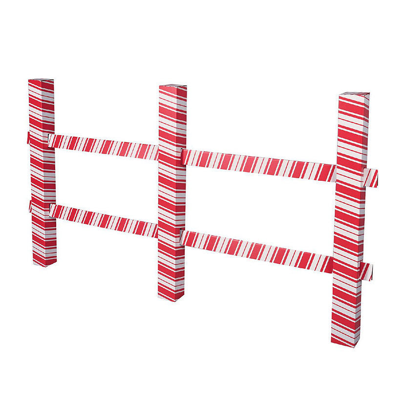 Beistle - 3-D Candy Cane Fence Prop - 4 Pack Image