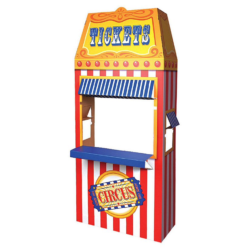 Beistle - 3-D Circus Ticket Booth Prop - 4 Pack Image