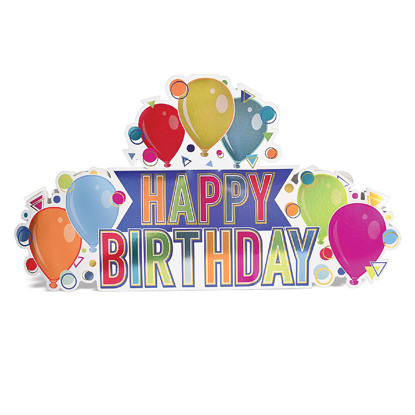 Beistle Happy Birthday Rosette - Stoffrosette Rot Für Geburtstagsparty