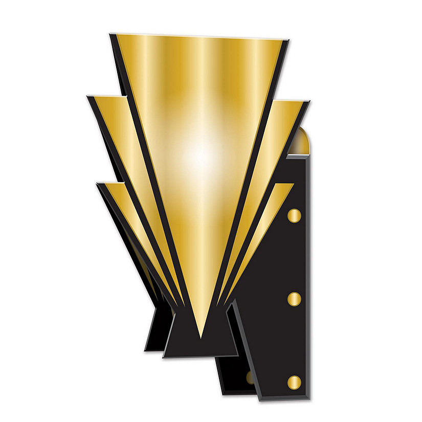 Beistle - 3-D Great 20's Wall Sconces - 12 Pack Image
