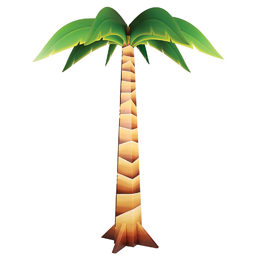 Beistle - 3-D Palm Tree Prop - 4 Pack Image