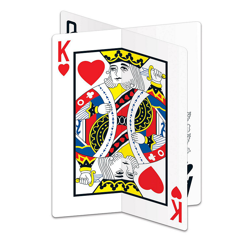 Beistle - 3-D Playing Card Centerpiece - 12 Pack Image